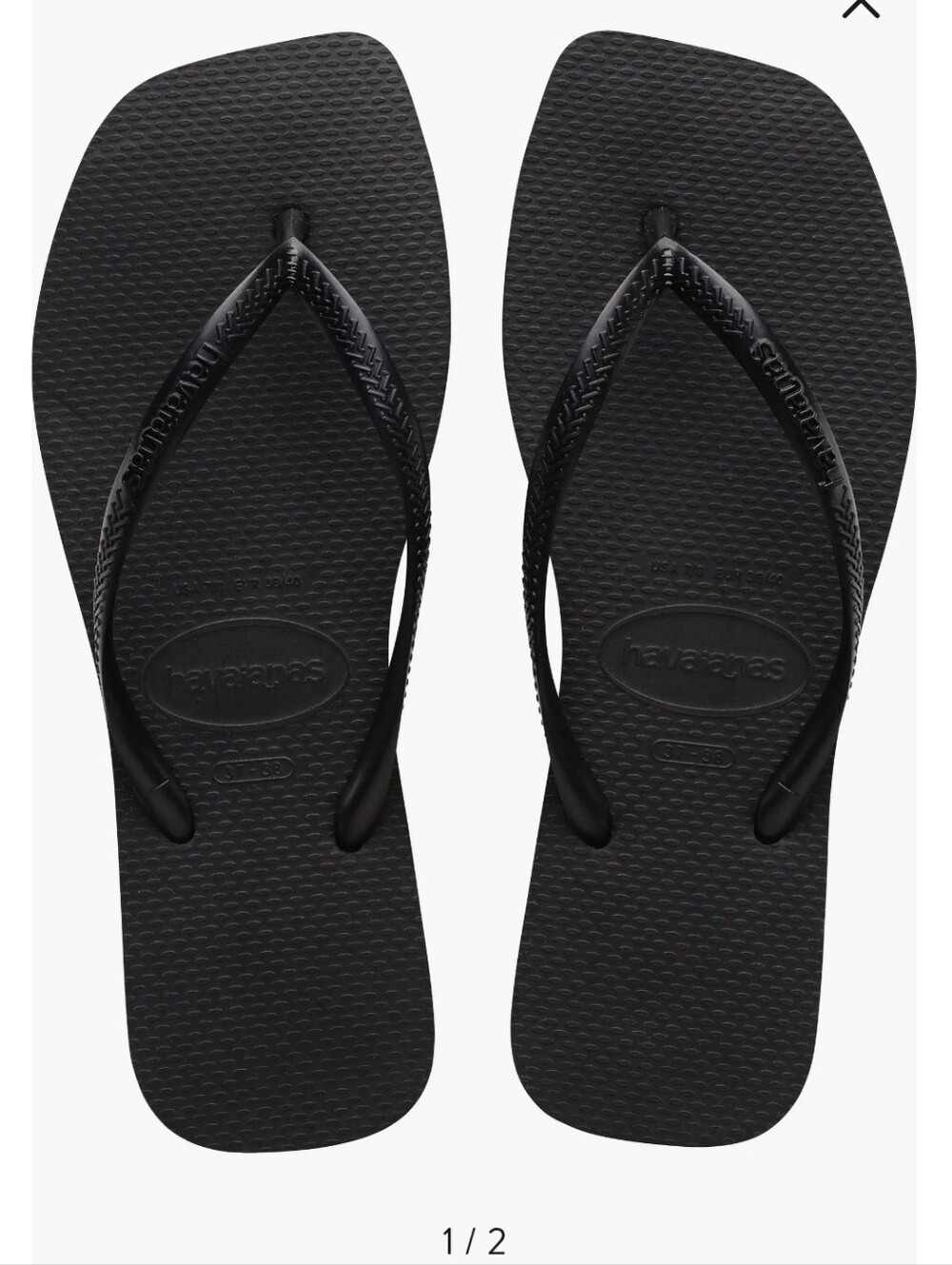 Havaianas Black Slim Flip Flops